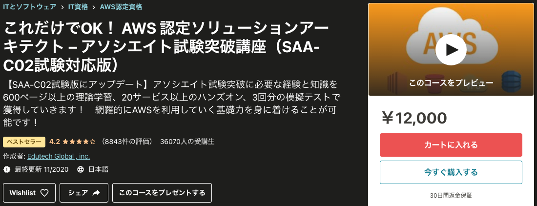 完全解説 Aws認定資格 Saa おすすめ教材 無料 有料